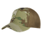 The Condor Flex Team Mesh Cap in Scorpion OCP features a green, brown, and tan camouflage pattern with a brown mesh back panel.